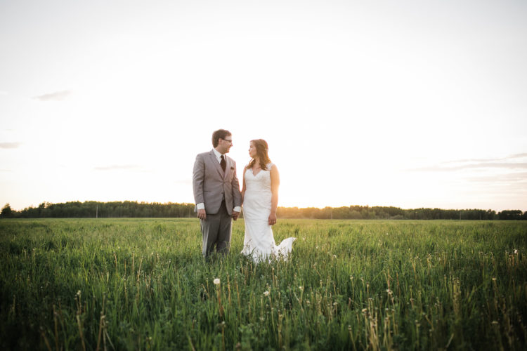 Garden Wedding - sunset photos